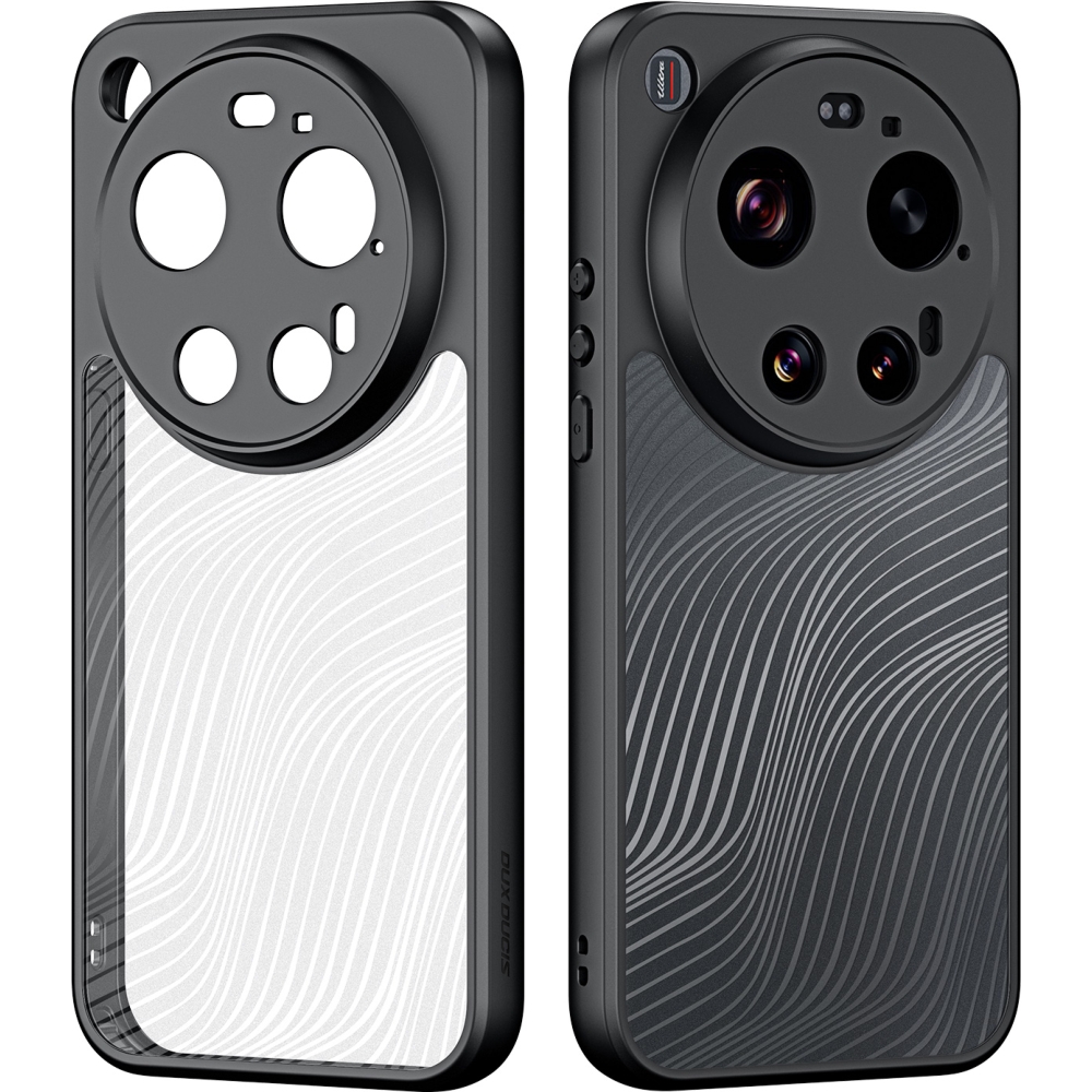 Etui ochronne Dux Ducis AIMO do Xiaomi 17 Ultra przezroczyste z czarną ramką